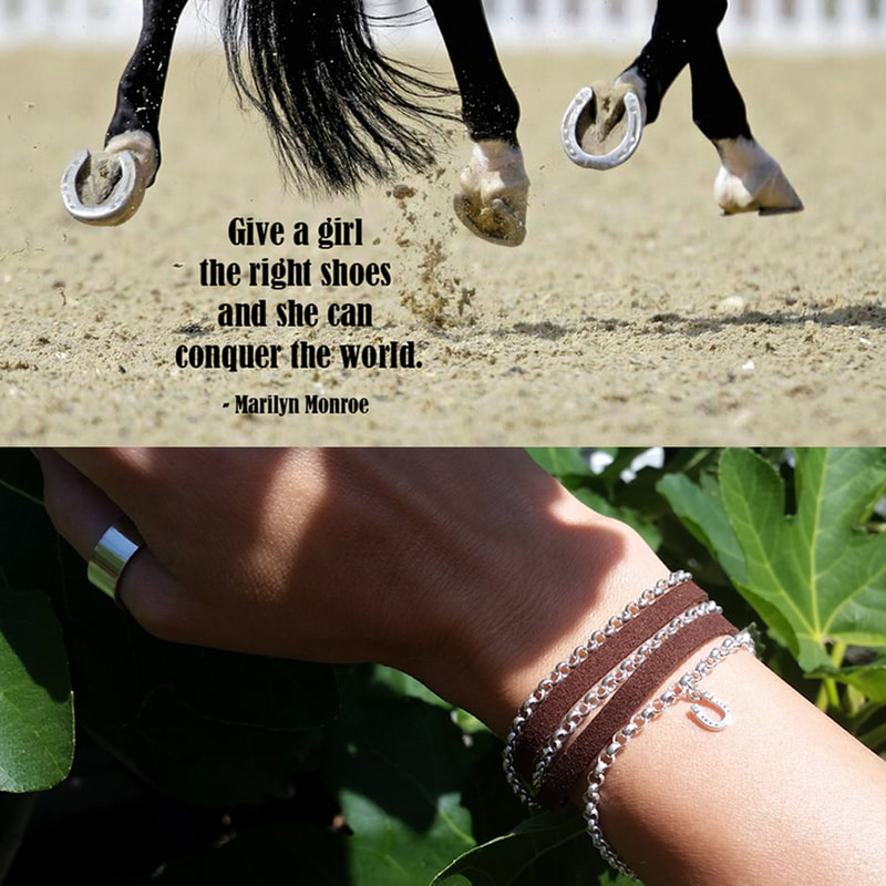 Horseshoes conquer the world quote by Marilyn Monroe Daphne Meesters Jewellery Designer Goldsmith The Hague Netherlands